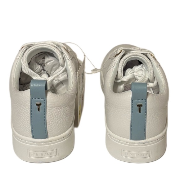 Ted Baker White Sneakers with Blue Stripes - Picture 7 of 9